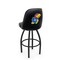 Holland Bar Stool Co Logo Grizzly Kansas 36 in. Swivel Bar Stool with Black Wrinkle Finish L048 - alternate 1
