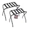 Lifemaster Metal Foldable Luggage Racks, Steel Frame, 100 lb Capacity, Black, 2PK LMLUGG2P - alternate 1