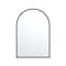 Homeroots Set of Two Black Arch Wood Framed Bathroom Vanity Mirror 565027 - alternate 6