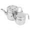Korkmaz Nostaljia Midi Stainless Steel 0.9 Liter Tea Pot and 1.6 Liter Kettle Set A228 - alternate 4