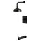 Kingston Brass Single-Handle Pressure Balanced Tub and Shower Faucet, Matte Black KB6340NDL - alternate 1