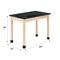 Diversified Spaces Plain Apron Table, Maple, Maple Wood Frame, 60 in W, Black P7602BM36N - alternate 8