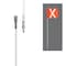 Safetywhips Warning Whip Heavy Duty Whip with Flag, White Whip, Orange Flag, White Reflective X, 60 Length SW05QD-SXW - alternate 5