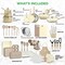 Nutrichef 54-Piece Marble Non-Stick Cookware and Bakeware Set, Professional Home Kitchen Collection with NCCW54TBR - alternate 2