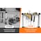 Wrightmaster 11.5 ft. Aluminum Extension Ladder with Metal Tool Suction Magnetic Strip, 330 lbs. Load Capacity ZR-257438 - alternate 5