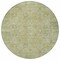 Homeroots 8' Sage Green And Brown Round Oriental Washable Indoor Outdoor Area Rug 603883 - alternate 6