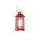 Homeroots Set of Three Red Geometric Glass And Metal Floor Lantern Candle Holders, 3PK 516434 - alternate 7