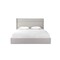 Homeroots Gray Tufted Linen Blend Upholstered King Bed Frame 606416 - alternate 1