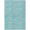 Homeroots 5' X 8' Teal Blue And Ivory Geometric Washable Indoor Outdoor Area Rug 612906 - alternate 6