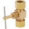 Do It Best 3/8'' Tube x 3/8'' Tube Brass Straight Needle Valve 45-52-CLF - alternate 1