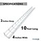 Kable Kontrol Wire Mesh Cable Tray Straight Section, 304 Stainless Steel, 4in W x 2in D x 9.83ft L KK-4X2X10-304SS - alternate 4