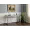 Homeroots 48" Silver Glass Computer Desk 333497 - alternate 3
