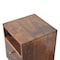 Homeroots 20" Brown Solid Wood Square Two Drawer Nightstand 651802 - alternate 4