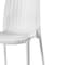 Homeroots Set of Four White Heavy Duty Plastic Outdoor Stacking Dining Chairs, 4PK 565257 - alternate 4