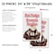 Signmission Hot Fudge Brownie Sundae, Vinyl Decals Only 24 Inch x 36 Inch, Vinyl Decal, 2PK DSB-2436-2PACK-Hot Fudge Brownie Sundae - alternate 2