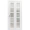 Sartodoors Sliding Closet Bi-fold Doors White Solid Core Modern Interior QUADRO4002BF-WS-56 x 80 (2* 28x80) - alternate 1