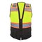 Protectx Hi Vis Green Surveyor Vest, Size S SV-120SS4-GNBK-S - alternate 1
