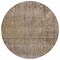 Homeroots 8' Brown And Ivory Round Abstract Washable Indoor Outdoor Area Rug 631085 - alternate 6