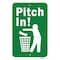 Signmission Pitch In, Heavy-Gauge Aluminum Rust Proof Parking Sign, 18" x 24", A-1824-24888 A-1824-24888 - alternate 2