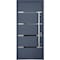 Vdomdoors Steel Door Deux 1105 Gray Graphite Stainless Inserts Single Modern Painted-W36xH80-Left-hand Outswi DEUX1105EXD-GRE-W36xH80-LH-O - alternate 7