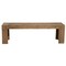 Homeroots 58" Natural Distressed Solid Wood Dining Bench 524065 - alternate 4