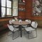 Regency Round Kee Breakroom Table W/ 4 Zeng Stack Chairs, 42 in W, 42 in L, Noble Oak TB42RNDNOBPBK44GY - alternate 4