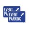 Signmission Event Parking Up Right Arrow Symbol, 18'' X 24'' 2 Signs, Heavy Gauge Aluminum, 2PK A-1824-2PACK-24081 - alternate 1