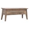 Homeroots 39in Brown Solid Wood Storage Bench With Flip Top 718232 - alternate 5