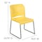Flash Furniture Yellow Plastic Stack Chair, PK5 5-RUT-238A-YL-GG - alternate 7