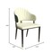 Leisuremod Aria Modern Dining Chair in Leather and Iron Legs with Curved Back in Green, 2PK AC45G2 - alternate 5