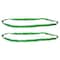 Mytee Products Round Sling 6 ft Green 5300# Vertical 4200 # Choker 10600 # Basket, 2PK RSL-6-5300x2 - alternate 1