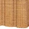 Bali & Pari Andrea Natural Rattan Console Table - Handwoven Wicker Accent Table with Pleated Skirt, Boho Decor 267-14599-ZORO - alternate 5