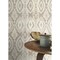 Advantage Villon Light Grey Ikat Wallpaper 2980-560558 - alternate 4