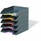 Durable Office Products Letter Tray Set, Gray/Multicolor 770557 - alternate 1