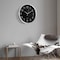 Clockswise 16-in Round Quartz Wall Clock Non-Ticking Battery Operated with Silent Sweep Movement,  QI004745.BK.16 - alternate 3