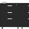 Homeroots 28" Black Wall mounted Accent Cabinet With Four Shelves And Six Drawers 546371 - alternate 3