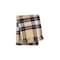 Homeroots 55" X 70" Camel Black Red And White Cotton Blend Plaid Throw Blanket with Fringe 702222 - alternate 1