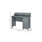 Homeroots 47" Gray Wood Writing Desk 723762 - alternate 2
