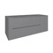 Homeroots 48" Gray Wood Floating Bathroom Vanity With White Sink And Two Drawers 624128 - alternate 1