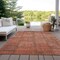 Homeroots 10' X 14' Salmon Copper And Gray Patchwork Washable Indoor Outdoor Area Rug 581616 - alternate 6