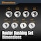Powertec 10 Pcs Router Bushing Guide Set with Storage Case, Size 5/16" to 1" Router Inlay Kit 71051 - alternate 4