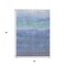 Homeroots 3' X 5' Blue Teal Blue And Sky Blue Abstract Washable Indoor Outdoor Area Rug 618136 - alternate 6