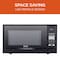 Commercial Chef 1.4 Cu.Ft.Countertop Microwave Oven, 1100 Watts, Small Compact Size, 10 Power Levels, Black CHM14110B6C - alternate 5