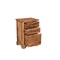 Homeroots 54" Brown Solid Wood Writing Desk and Bookshelf Set With Three Drawers 634358 - alternate 5