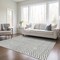 Homeroots 10' X 14' Gray And Ivory Chevron Washable Indoor Outdoor Area Rug 596272 - alternate 6