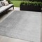 Homeroots 5' X 8' Gray And Silver Abstract Washable Indoor Outdoor Area Rug 588227 - alternate 1