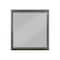 Homeroots 38" Gray Square Wood Framed Accent Mirror 347120 - alternate 3