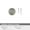 Amerock Ville 1-1/8 in 29 mm Diameter Satin Nickel Cabinet Knob BP36774G10 - alternate 2