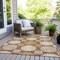 Homeroots 8' X 10' Brown Beige And Ivory Geometric Washable Indoor Outdoor Area Rug 593621 - alternate 5