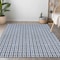 Homeroots 10' X 14' Navy Blue And Ivory Geometric Washable Indoor Outdoor Area Rug 595576 - alternate 6